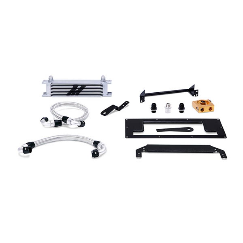 MISHIMOTO OIL COOLER KIT FOR MAZDA MX-5 NB - SILVER COOLER THERMOSTATIC