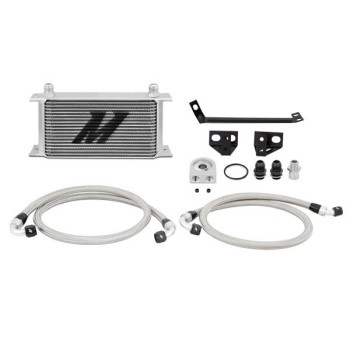 MISHIMOTO OIL COOLER KIT FOR FORD MUSTANG ECOBOOST 15+ - SILVER COOLER, NON THERMOSTATIC