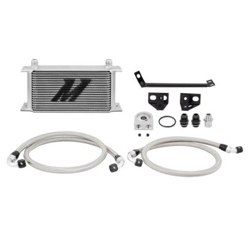 MISHIMOTO OIL COOLER KIT FOR FORD MUSTANG ECOBOOST 15+ - SILVER COOLER, NON THERMOSTATIC
