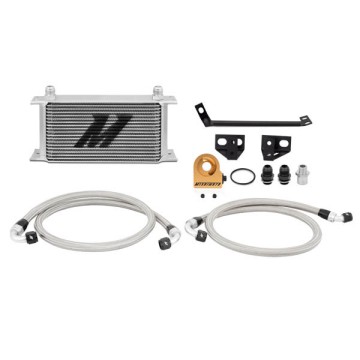 MISHIMOTO OIL COOLER KIT FOR FORD MUSTANG ECOBOOST 15+ - SILVER COOLER THERMOSTATIC