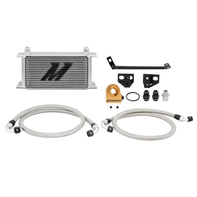 MISHIMOTO OIL COOLER KIT FOR FORD MUSTANG ECOBOOST 15+ - SILVER COOLER THERMOSTATIC