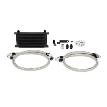 MISHIMOTO OIL COOLER KIT FOR SUBARU IMPREZA WRX STI 08-14 - BLACK COOLER NON THERMOSTATIC