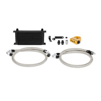 MISHIMOTO OIL COOLER KIT FOR SUBARU IMPREZA WRX STI 08-14 - BLACK COOLER THERMOSTATIC