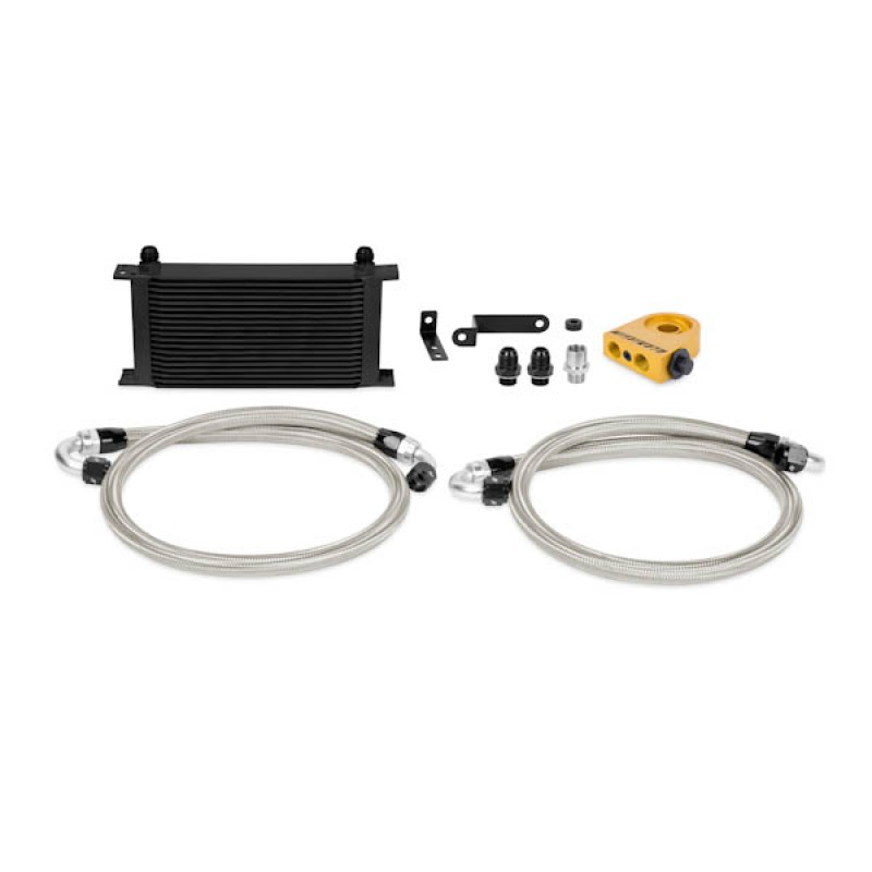 MISHIMOTO OIL COOLER KIT FOR SUBARU IMPREZA WRX STI 08-14 - BLACK COOLER THERMOSTATIC