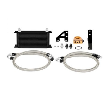 MISHIMOTO OIL COOLER KIT FOR SUBARU IMPREZA STI 2015+ - BLACK COOLER THERMOSTATIC