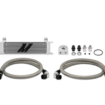 MISHIMOTO UNIVERSAL OIL COOLER KIT - SILVER COOLER NON THERMOSTATIC