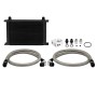 MISHIMOTO UNIVERSAL OIL COOLER KIT 25-ROW - BLACK COOLER NON THERMOSTATIC
