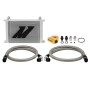 MISHIMOTO UNIVERSAL OIL COOLER KIT 25-ROW - SILVER COOLER THERMOSTATIC