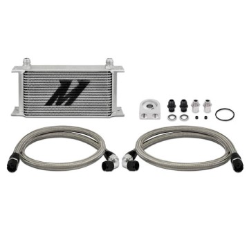 MISHIMOTO UNIVERSAL OIL COOLER KIT 19-ROW - SILVER COOLER NON THERMOSTATIC
