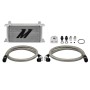 MISHIMOTO UNIVERSAL OIL COOLER KIT 19-ROW - SILVER COOLER NON THERMOSTATIC