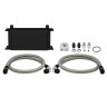 MISHIMOTO UNIVERSAL OIL COOLER KIT 19-ROW - BLACK COOLER NON THERMOSTATIC