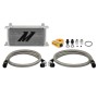 MISHIMOTO UNIVERSAL OIL COOLER KIT 19-ROW - SILVER COOLER THERMOSTATIC