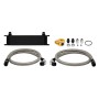 MISHIMOTO UNIVERSAL OIL COOLER KIT - BLACK COOLER THERMOSTATIC