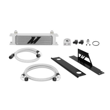 MISHIMOTO OIL COOLER KIT FOR SUBARU IMPREZA WRX/STI 01-05 - SILVER COOLER NON THERMOSTATIC