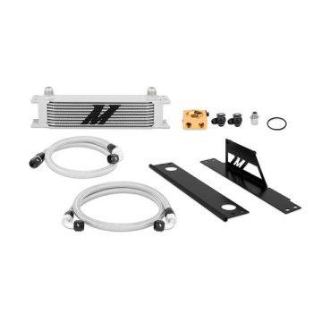 MISHIMOTO OIL COOLER KIT FOR SUBARU IMPREZA WRX/STI 01-05 - SILVER COOLER THERMOSTATIC