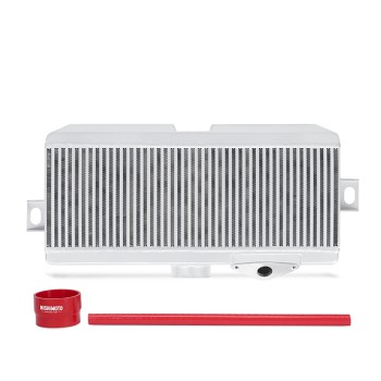 MISHIMOTO TOP-MOUNT INTERCOOLER KIT FOR SUBARU WRX STI 08-15 - SILVER CORE / RED HOSES