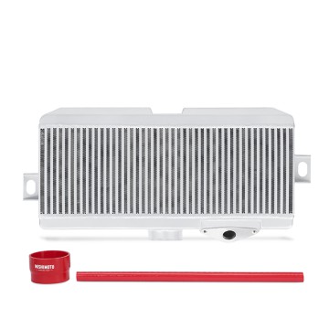MISHIMOTO TOP-MOUNT INTERCOOLER KIT FOR SUBARU WRX STI 08-15 - SILVER CORE / RED HOSES