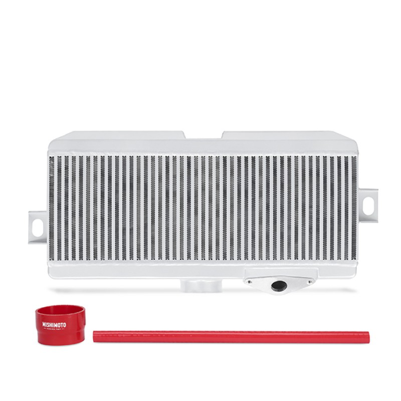 MISHIMOTO TOP-MOUNT INTERCOOLER KIT FOR SUBARU WRX STI 08-15 - SILVER CORE / RED HOSES