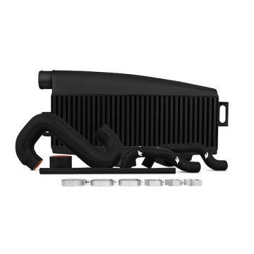 MISHIMOTO TOP-MOUNT INTERCOOLER KIT FOR SUBARU WRX/STI 01-07 - BLACK CORE / BLACK HOSES
