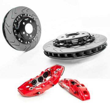 MMR Mini F56 6 Piston Front Cup Kit -355mm - Red Calliper