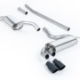 Audi Coupe UR Quattro 10V - Resonated (Quieter) Downpipe-Back Exhaust System with Cerakote Black OEM-Style Trims