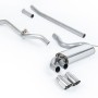 Audi Coupe UR Quattro 10V - Non-Resonated (Louder) Downpipe-Back Exhaust System with Polished OEM-Style Tips