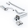 Audi Coupe UR Quattro 10V - Resonated (Quieter) Downpipe-Back Exhaust System with Titanium OEM-Style Trims