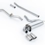 Audi Coupe UR Quattro 10V - Non-Resonated (Louder) Downpipe-Back Exhaust System with Titanium OEM-Style Tips