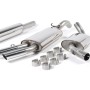 VW Golf GTI Mk2 8V - Resonated (Quieter) Front Pipe-Back System with OE-Style Tips