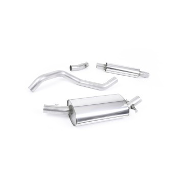 VW Golf GTI Mk1 - Resonated (Quieter) Downpipe-Back Exhaust System with Polished Tip