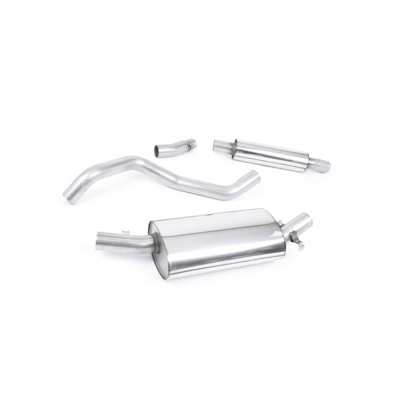 VW Golf GTI Mk1 - Resonated (Quieter) Downpipe-Back Exhaust System with Polished Tip