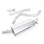 VW Golf GTI Mk1 - Non-Resonated (Louder) Downpipe-Back Exhaust System with Polished Tip