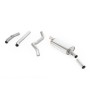 VW Golf GTI Mk1 - Non-Resonated (Louder) Manifold-Back Exhaust System with Polished Tip (For Aftermarket Manifold)