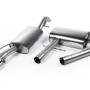 VW Corrado VR6 (1988 - 1991) - Resonated (Quieter) Cat-Back Exhaust System with with Polished Oval Tip