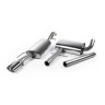 VW Corrado VR6 (1988 - 1991) - Resonated (Quieter) Cat-Back Exhaust System with with Polished Oval Tip