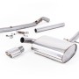 VW Corrado VR6 (1988 - 1991) - Non-Resonated (Louder) Cat-Back Exhaust System with Polished Oval Tip