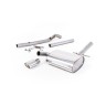 VW Corrado VR6 (1988 - 1991) - Non-Resonated (Louder) Cat-Back Exhaust System with Polished Oval Tip