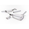 VW Corrado VR6 (1992 - 1995) - Resonated (Quieter) Cat-Back Exhaust System with Polished Oval Tip