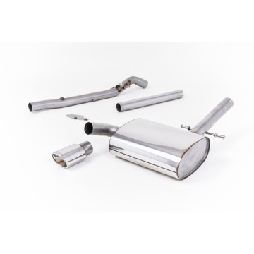 VW Corrado VR6 (1992 - 1995) - Non-Resonated (Louder) Cat-Back Exhaust System with Polished Oval Tip