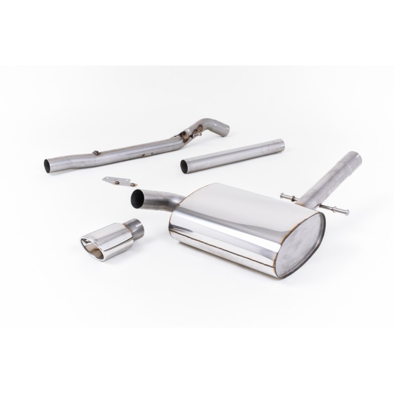 VW Corrado VR6 (1992 - 1995) - Non-Resonated (Louder) Cat-Back Exhaust System with Polished Oval Tip