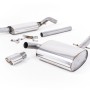 VW Corrado G60 1.8 - Resonated (Quieter) Cat-Back Exhaust System with Polished Oval Tip