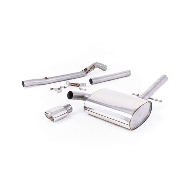 VW Corrado G60 1.8 - Non-Resonated (Louder) Cat-Back Exhaust System with Polished Oval Tip