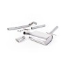 VW Corrado G60 1.8 - Non-Resonated (Louder) Cat-Back Exhaust System with Polished Oval Tip