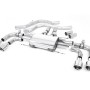 Alfa Romeo Giulia 2.9 V6 Quadrifoglio - Front Pipe-Back System with GT-100 Polished Trims - Valved