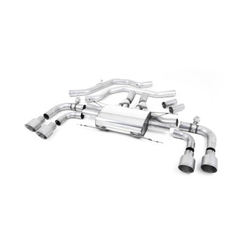 Alfa Romeo Giulia 2.9 V6 Quadrifoglio - Front Pipe-Back System with GT-100 Titanium Trims - Valved