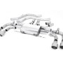 Alfa Romeo Giulia 2.9 V6 Quadrifoglio - Front Pipe-Back System with GT-100 Titanium Trims - Valved