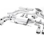 Alfa Romeo Giulia 2.9 V6 Quadrifoglio - Cat-Back Exhaust System with GT-100 Polished Trims - Valved