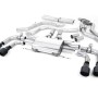 Alfa Romeo Giulia 2.9 V6 Quadrifoglio - Cat-Back Exhaust System with GT-100 Cerakote Trims - Valved