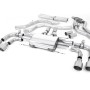 Alfa Romeo Giulia 2.9 V6 Quadrifoglio - Cat-Back Exhaust System with GT-100 Titanium Trims - Valved