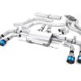 Alfa Romeo Giulia 2.9 V6 Quadrifoglio - Cat-Back Exhaust System with GT-100 Burnt Titanium Trims - Valved